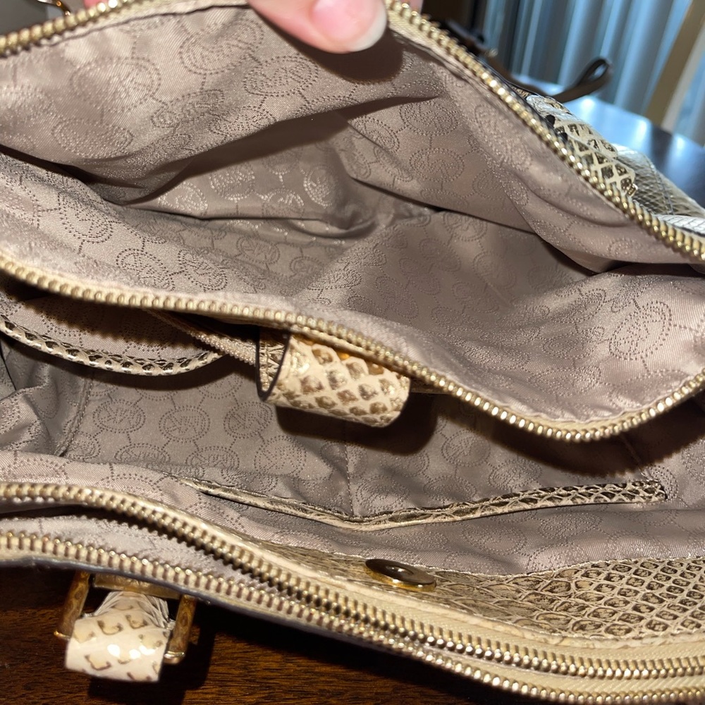 Michael Kors Sutton Medium Python Pattern-Embosse… - image 3